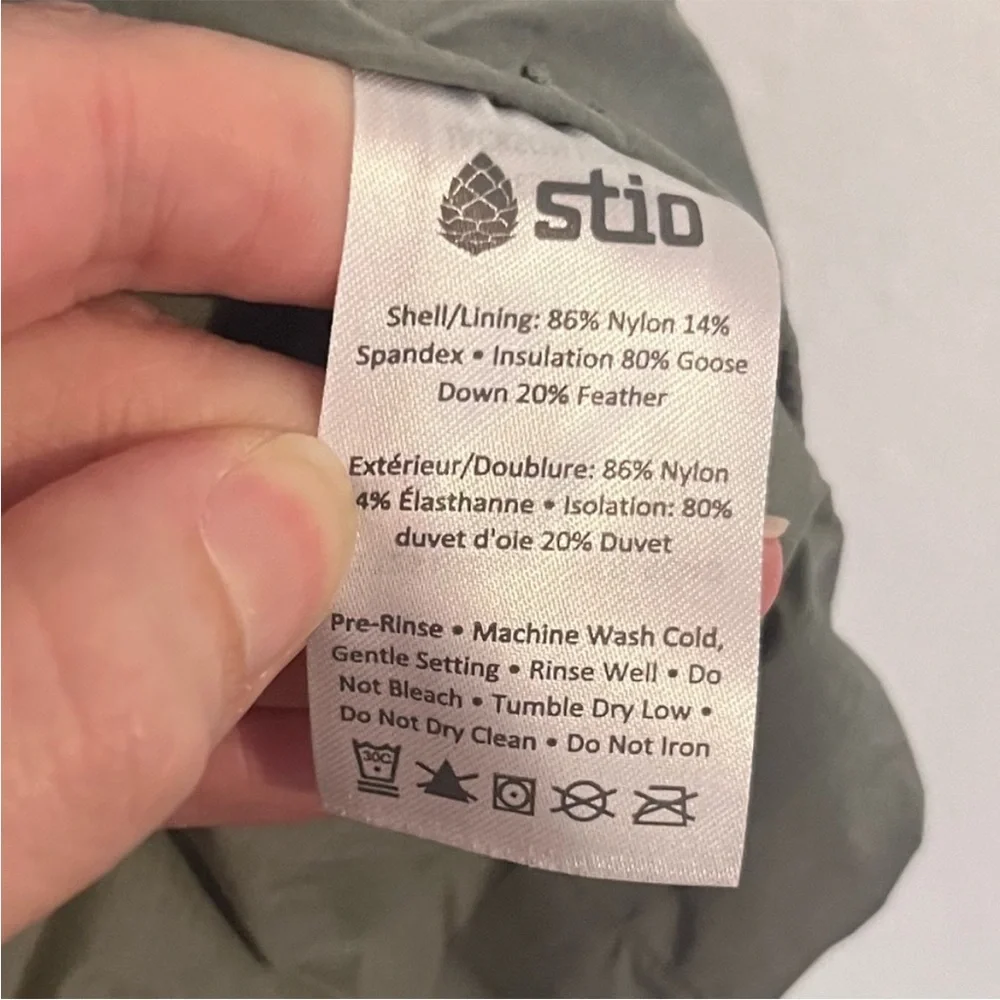 Stio Skillet Snap Insulated Stretch Down Jacket in Sage Green - Picture 6 of 12